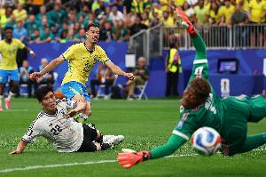 巴西2-1绝杀日本!马丁内利第95分钟替补推射绝杀 吉马良斯助攻!